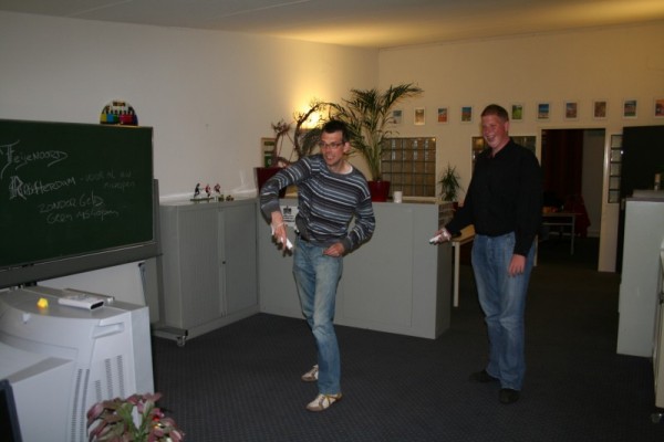 Frank & Michael met de Wii