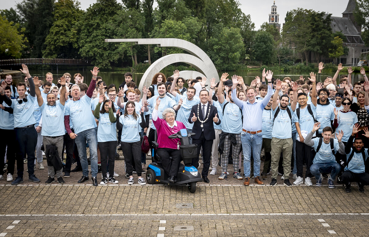 Studenten marktplein Zoetermeer